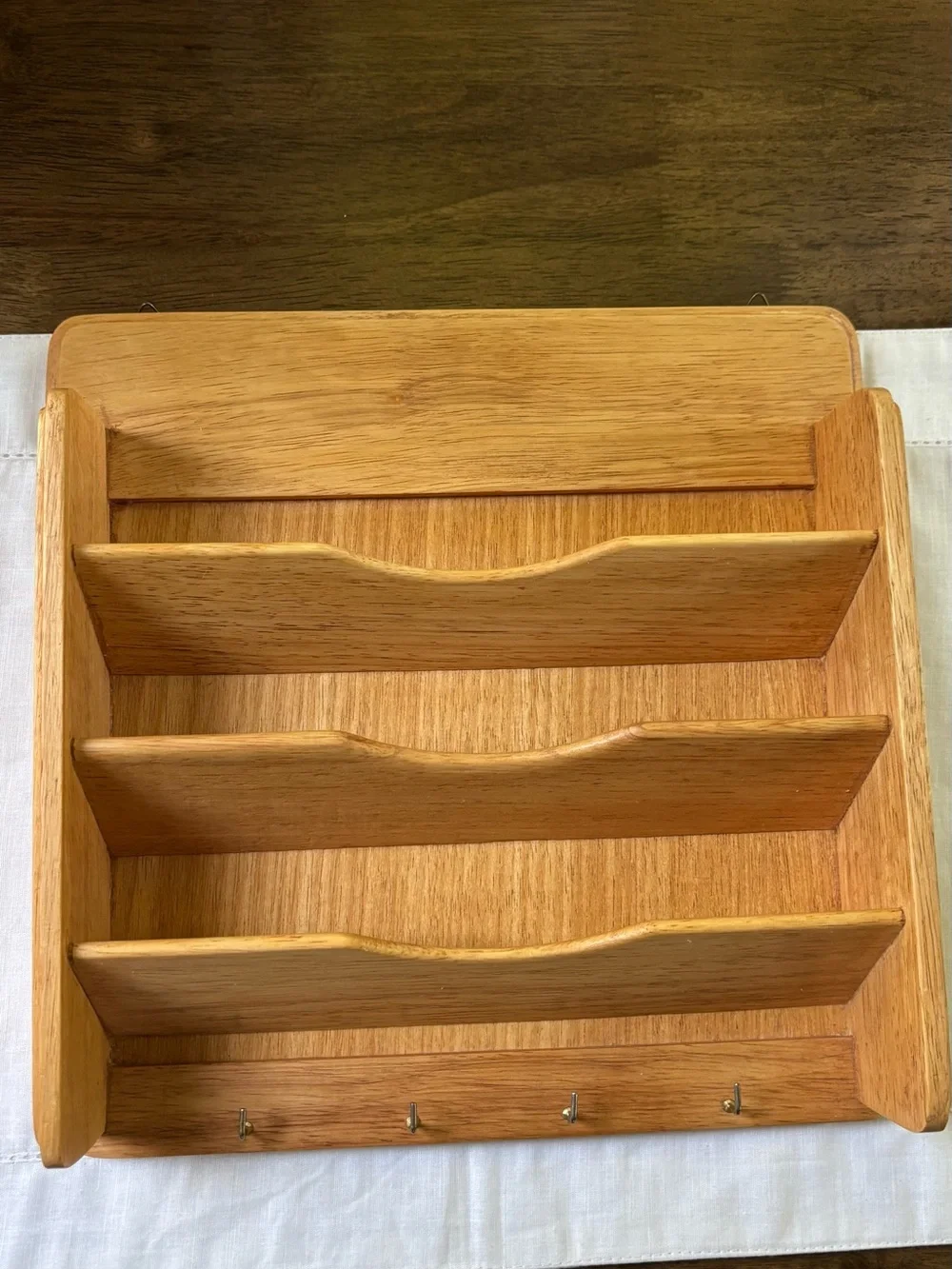 Vintage Wood Wall  Mail & Key Organizer Goodwood